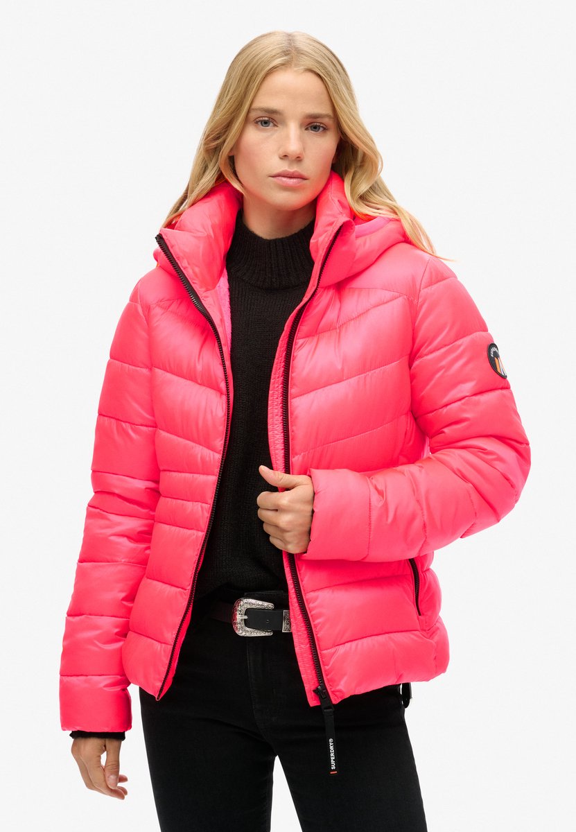 Superdry Fuji Quilt Padded Winterjas Dames Roze