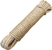 Sisaltouw - sisal - touw - 6mm x 20mtr - ( voor o.a. krabpalen )