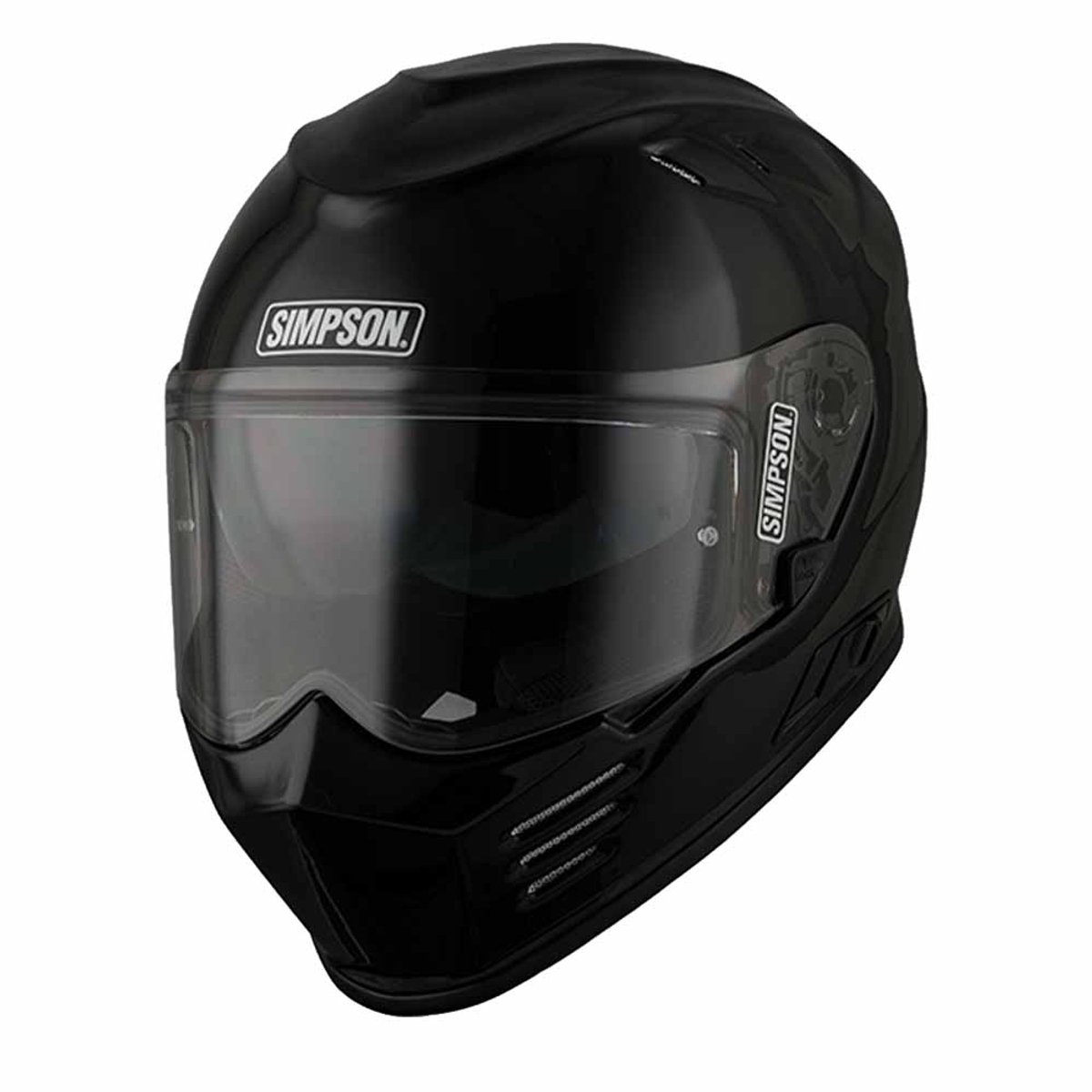 Simpson Venom Zwart Metaal ECE22.06 Integraalhelm - Helm