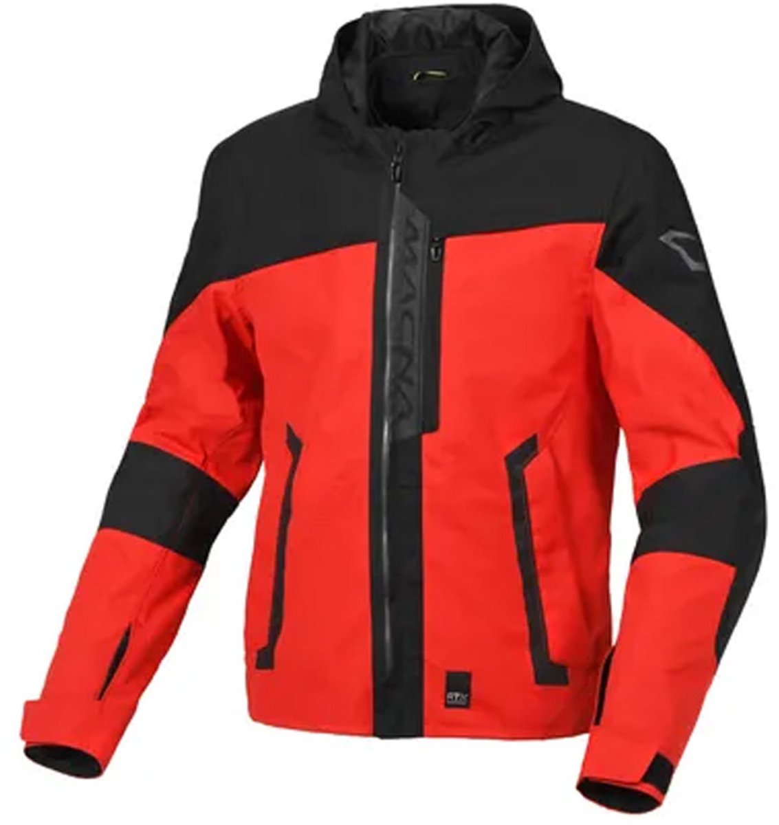 Macna Riggor Textile Waterproof Jas Rood Zwart - Jas