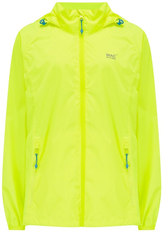 Mac in a Sac - Regenjas voor volwassenen - Origin II - Neon geel - maat XS