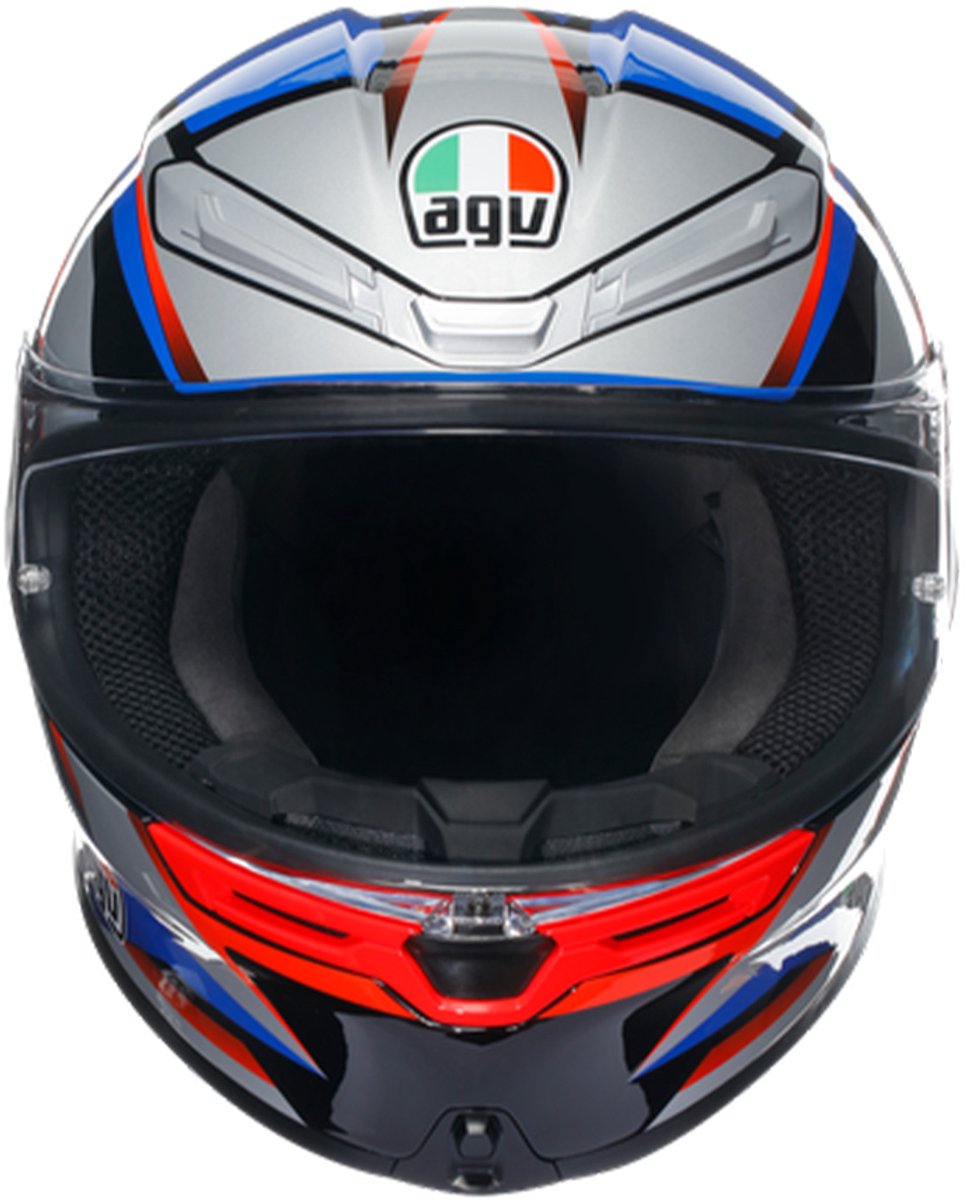 Agv K6 S E2206 Mplk Slashcut Zwart Blauw Rood 015 Integraalhelm - Maat S - Helm – foto 7