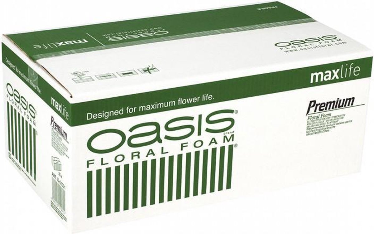 OASIS Floral Foam Steekschuim | Premium | 20x | 23 x11x8 CM