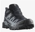Voor- en zijkant van een zwarte Salomon X Ultra 360 GTX wandelschoen.