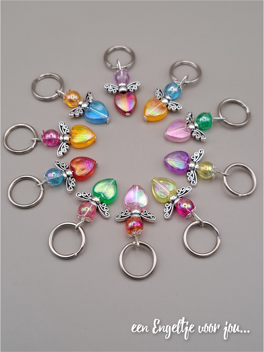 Geluksengel - Geluksengeltjes - Engeltjes - Beschermengeltjes - beschermengel - Engel hanger - Gelukspoppetjes - Sleutelhanger - Tashanger