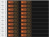 Grootverpakking: CombiCraft Standaard Bedrukte Polsbandjes NIX18 - Zwart - 500 stuks