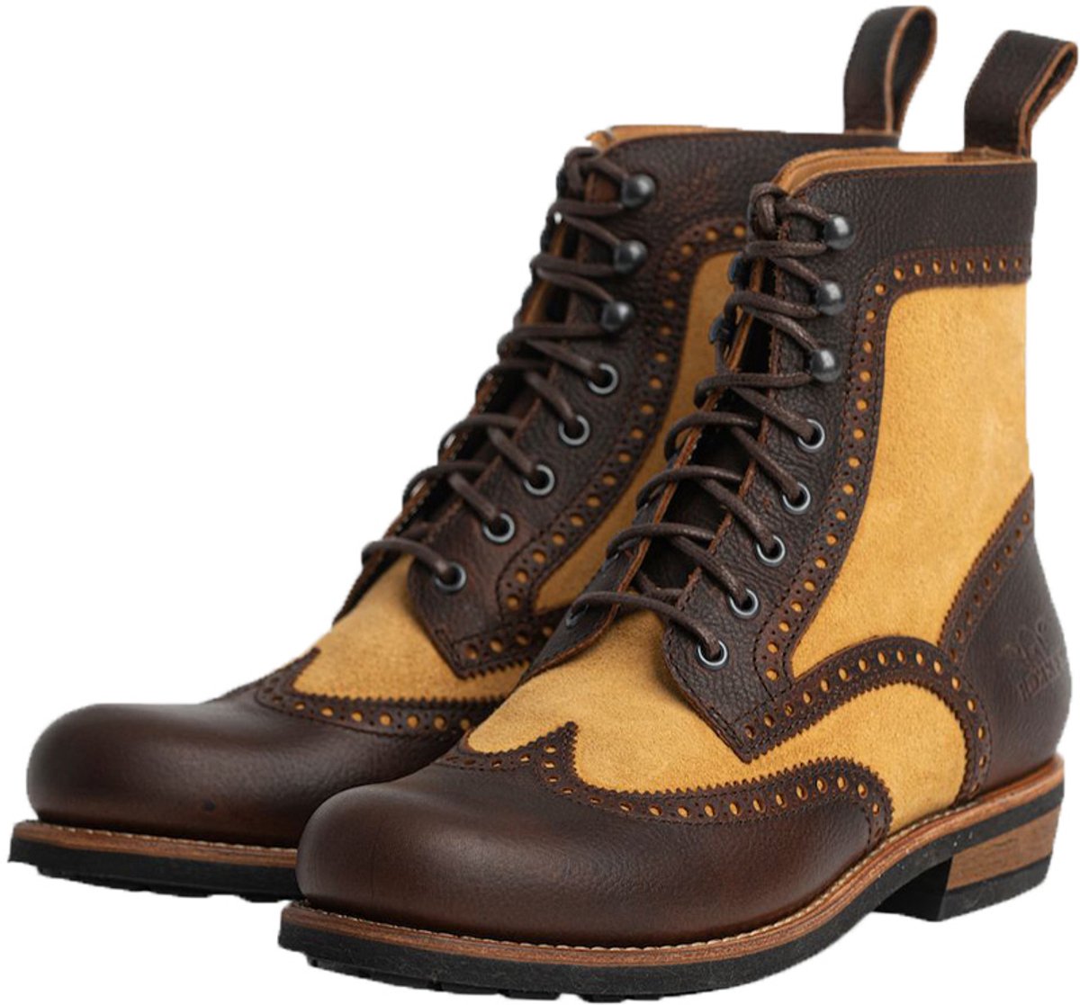 ROKKER Frisco Brogue Boot Ltd. Brown Beige - Maat 43 - Laars