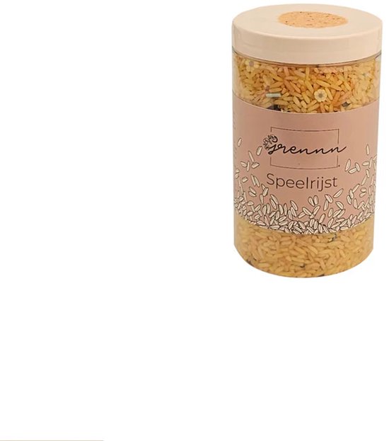 Foto: Grennn speelrijst bijenmix geel 750 gram