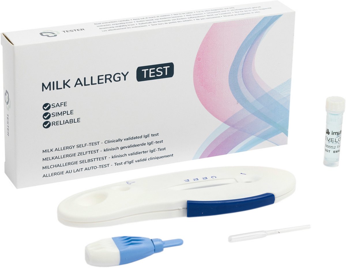 Goedkoopste Koemelk Allergie Test - Koemelkallergie - Melk Allergie Test - Zelftest - Thuistesten - The Tester