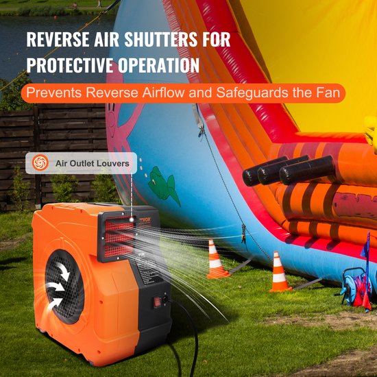 VEVOR Blower voor Opblaasbaar Springkasteel 1100w Blowerpomp Luchtpomp 770 M³/H van VEVOR — afbeelding 3