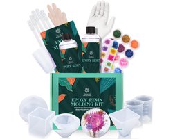 foto van Home of creations - Epoxy - epoxy starterspakket - epoxy giethars epoxy mallen - epoxy set - epoxy starterskit - hobbypakket - knutselpakket