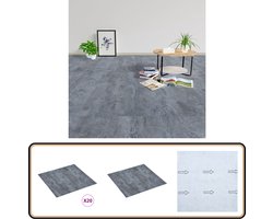 vidaXL Vloerplanken - PVC - Grijs Marmerpatroon Zelfklevende Pvc Vloeren - Vinyl Vloerplanken - Grijze Vloer - Marmeren Vloer - Pvc Vloer Leggen