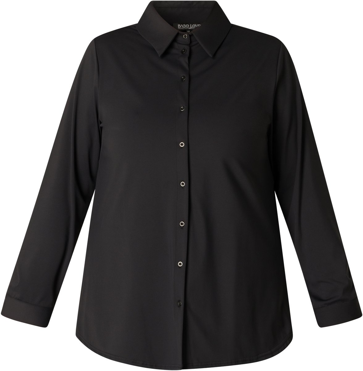 BASE LEVEL CURVY Lara Tops - Black - maat 4(54/56)