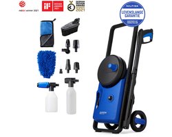 Nilfisk Core 140 PowerControl Premium Carwash – Hogedrukreiniger met 140 bar, PowerControl, metalen pomp, 6 m Ultraflex-slang en complete auto accessoireset