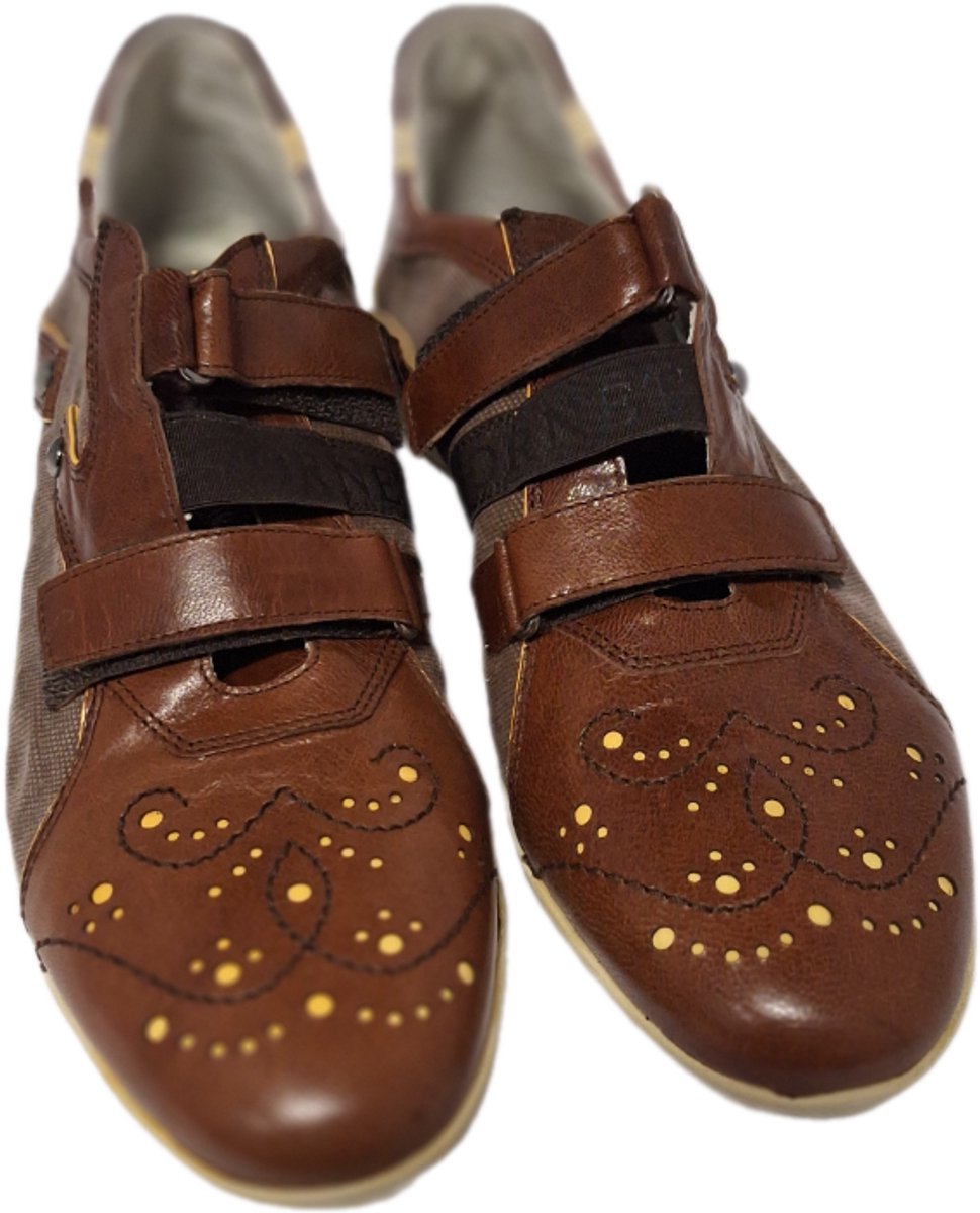 HORNET by BOTTICCELLI HORNETby Botticelli- SNEAKER-OLD-CARAMELLO-LEER- CANVAS