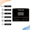 Overzicht van functies en bedieningspaneel van de Focus Fitness loopband.