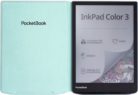 PocketBook - Flip Cover - Beschermhoes - InkPad 4 - Color 3 - Color 2 - Comic Print van Merkloos — afbeelding 4