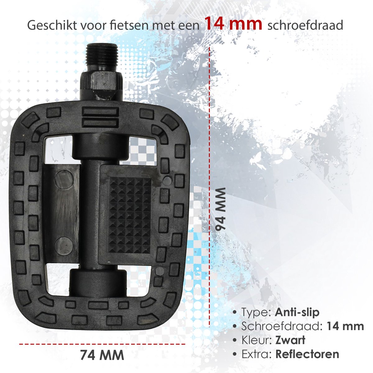 Veilige Kinderpedalen Cyclingcolors Kinderfiets Pedalen – Stevig En Veilig, Mét Reflectoren! Veilige Pedalen