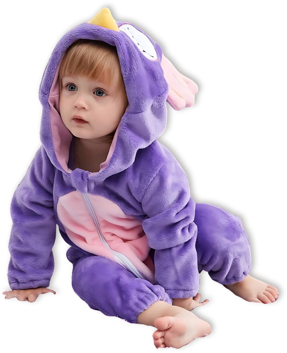 Uil Baby Dieren romper Verkleedpak – Peuter CarnavalKostuum – Onesie Kinderen 6 maanden tot 2 jaar – Flanel – Voor Kerstmis, Sinterklaas Cadeau – Jongen & Meisjes - Jumpsuit – Pyjama of Boxpak – Kruippak – Perfect kraamCadeau