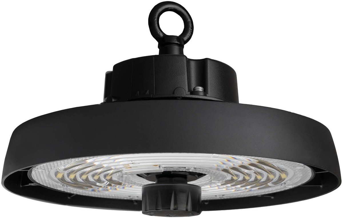 Ledvion - LED High bay, Met Sensor, IP65, 80W, 192 lm/W, Driver, 6000K, Dimbaar, UFO lamp voor, werkplaatsverlichting, halverlichting, plafondlamp werkplaats