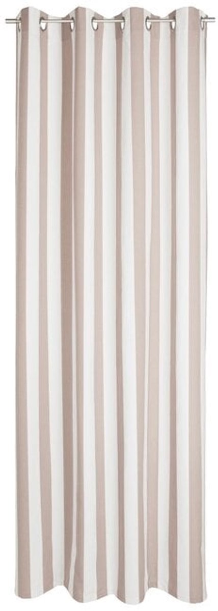 2LIF Mireille gordijn nature 140 cm x 260 cm 8 rings beige, wit