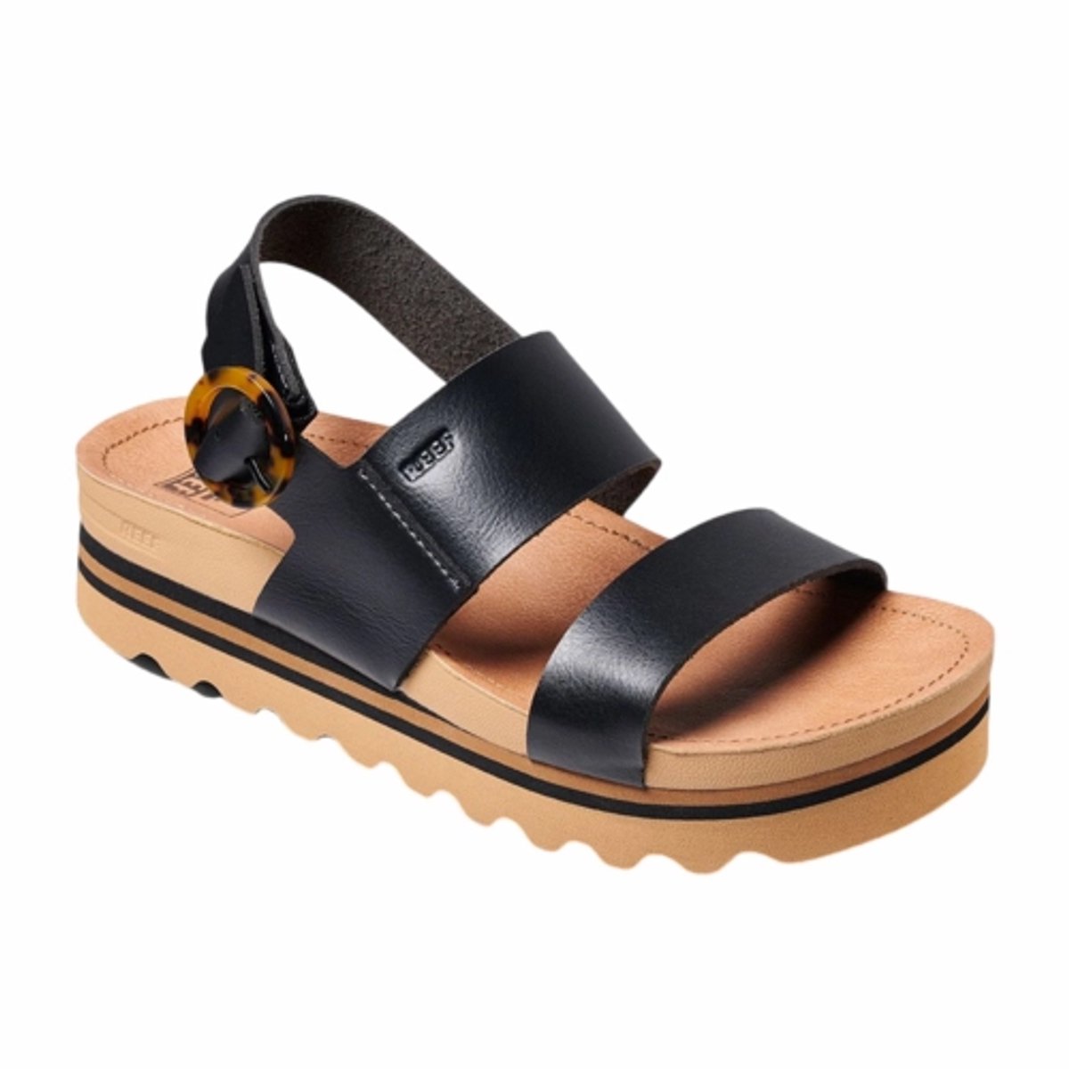Reef Sandaal Women Vista Hi Buckle Black Tan