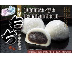 Yuki & Love Mochi Japanse rijstcake rode bonen (Aduki) smaak 12 x 210 g