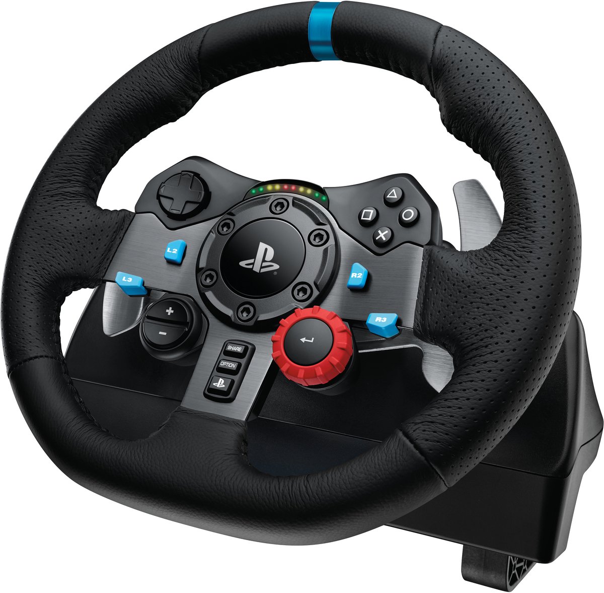 Logitech G 991-000539 game controller Aluminium, Zwart USB Stuur + pedalen + headset PC, PlayStation 4, PlayStation 5, Playstation 3 — cadeau in Games, Films & Muziek - foto 7