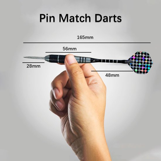 12-delige Dartpijlen Set - 6x Pure Koperen Darts - 6x RVS Darts-22 gram- Steeltip Pakket met Dart Flights, Luxe Opbergcase en Extra Accessoires - Ideaal voor Beginners, Gevorderden en Wedstrijden van Royal Darts — afbeelding 2