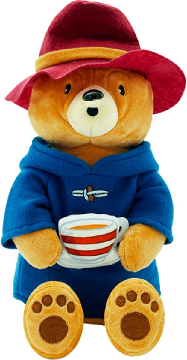 Paddington Beer met Thee Pluche Knuffel 35 cm - Paddington Bear Plush Toy - Speelgoed knuffeldier knuffels voor kinderen jongens meisjes - Teddybeer Knuffelbeer