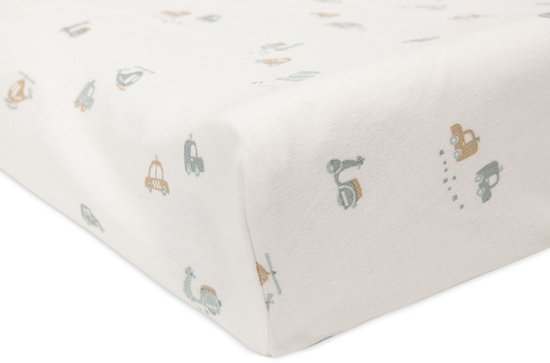 Jollein Aankleedkussenhoes Jersey 50x70cm - Zachte Hoes Baby Aankleedkussen - On The Go — afbeelding 3