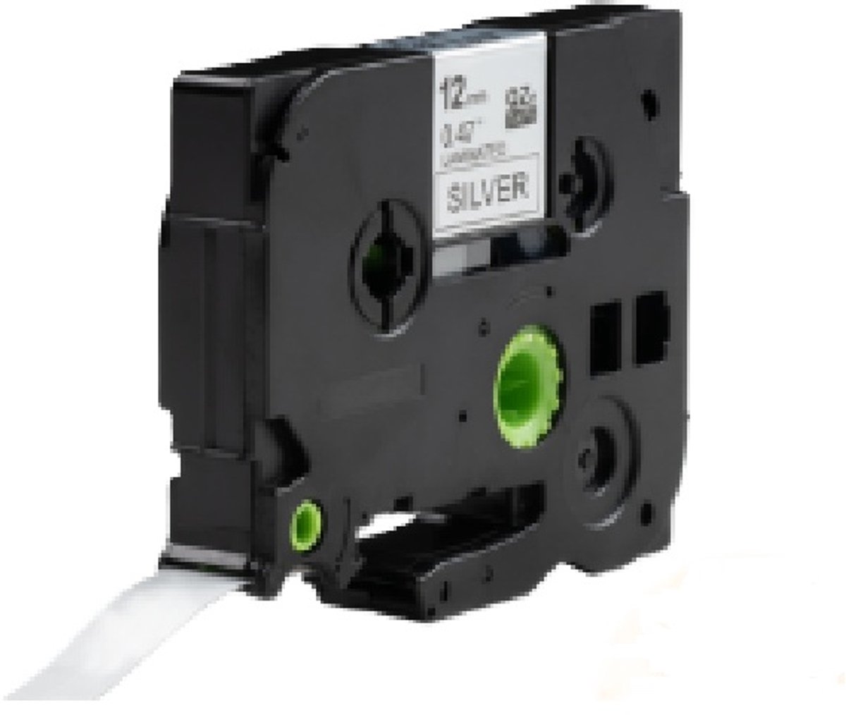 Label Tape Geschikt voor Brother TZe-931 | 12 mm x 8 m | Zwart op Zilver - 1 stuk - Geschikt voor: GL-100 PT-1830 PT-7100VP PT-D600VP GL-200 PT-2030 PT-7500VP PT-E100VP GL-H105 PT-2100VP PT-7600 PT-E300VP PT-1000 PT-2420PC PT-9500 PT-E550WVP PT-1010