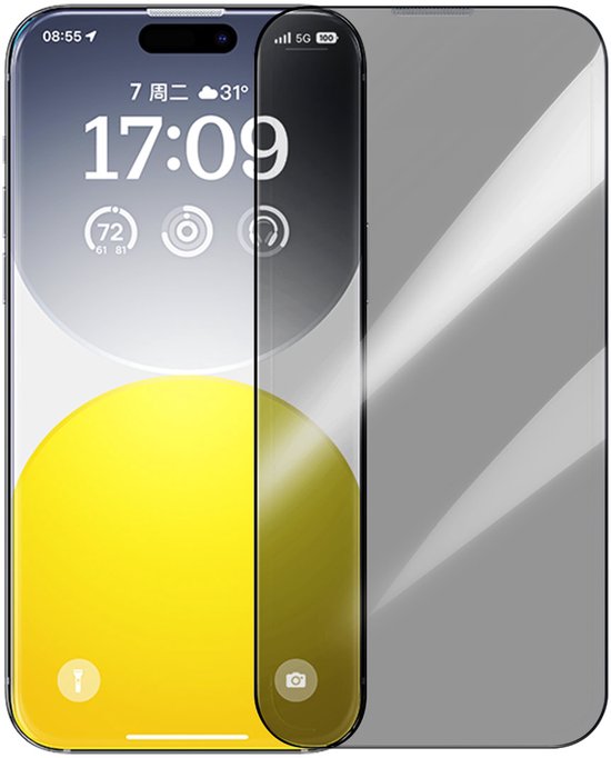 Privacy Screenprotector Geschikt Voor iPhone 14 / 13 / 13 Pro - Solidenz Privacy Glas - Privacy Glass - Tempered Glass - Anti Spy Screen Protector - Gehard Glas
