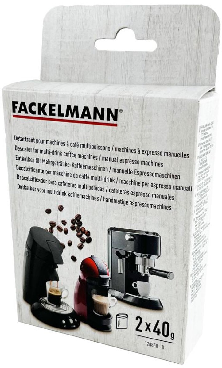 Ontkalkingszakjes voor Fackelmann Petit Déjeuner koffiemachines