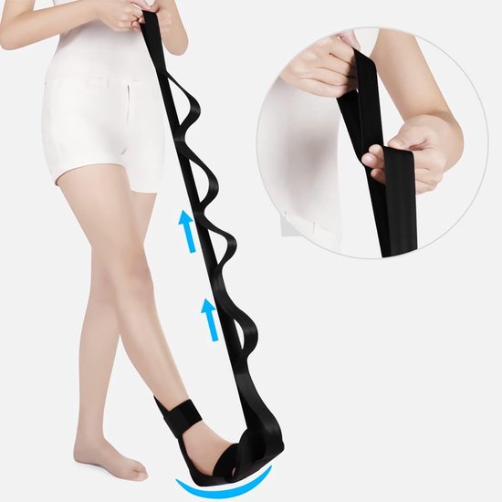 Ligament stretchband - beenstretcher voor flexibiliteit en revalidatie - 1 stuk - blauw - polypropyleen — afbeelding 2