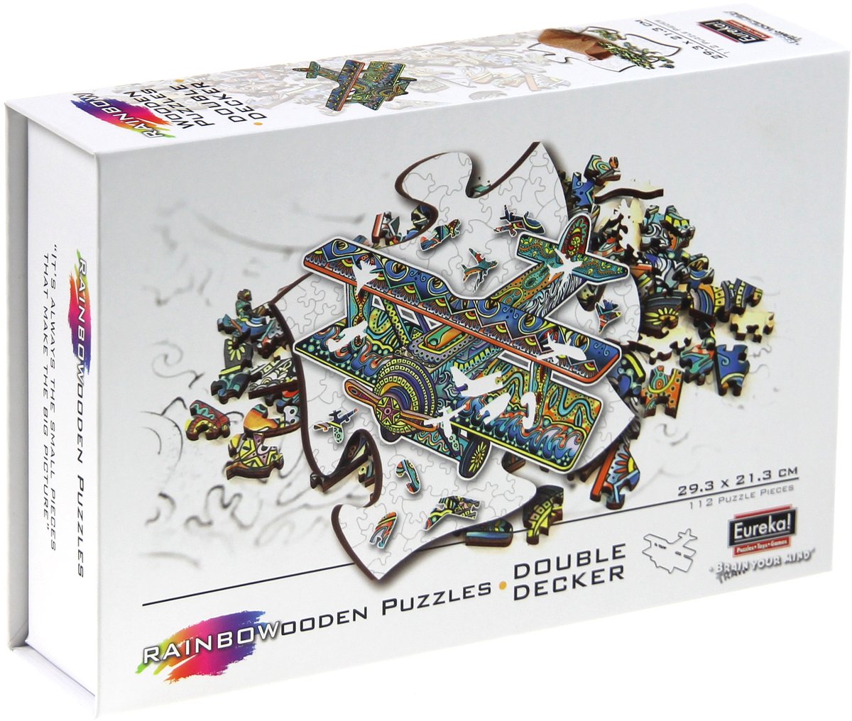 Eureka Rainbo Houten Puzzel Dubbeldekker 112pcs