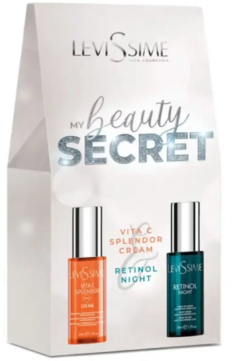 My Beauty Sercret Levissime / Set met Vita C Splendor Cream en Retinol Nachtcrème á 50 ml