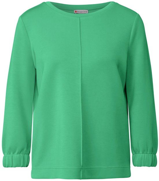 Silk-Look shirt voor dames in Wit