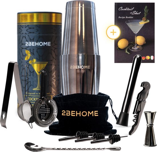 2BEHOME® Luxe Cocktail Set Incl. Cocktail Shaker