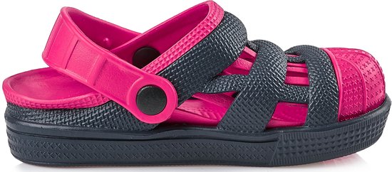 Sabots pour femmes Ladeheid Enfants - Chaussures de jardin - Légères - Chaussures enfants - Filles - Garçons - Bleu foncé - Rose - 28 - LA-KL-056