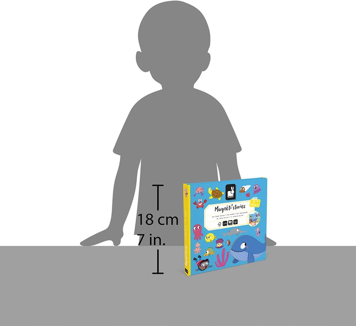 Janod - Magneti Stories - De zeebodem – Educatieve magneetset — afbeelding 3