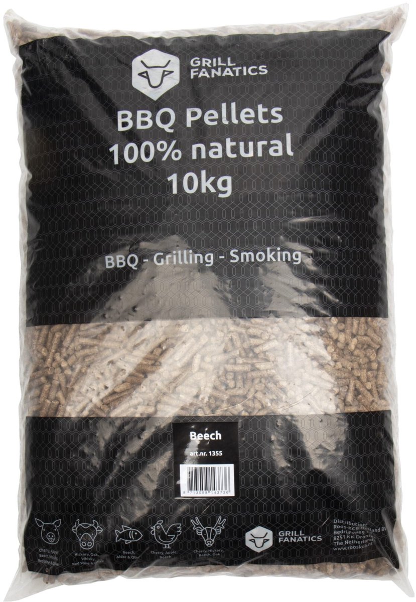 Grill Fanatics BBQ Pellets 10 kg - Beuken