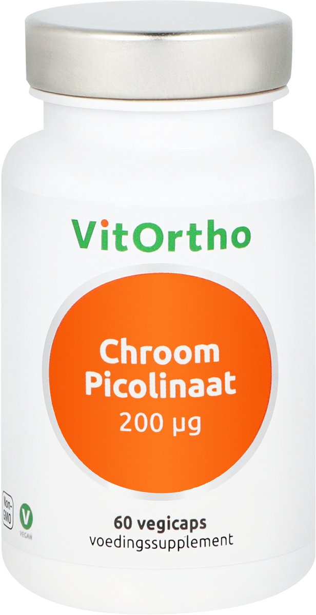 VitOrtho Chroom picolinaat 200mcg 60 Vegetarische capsules
