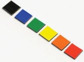 Symbool magnetisch, 24 stuks, vierkant, groen, 2 cm