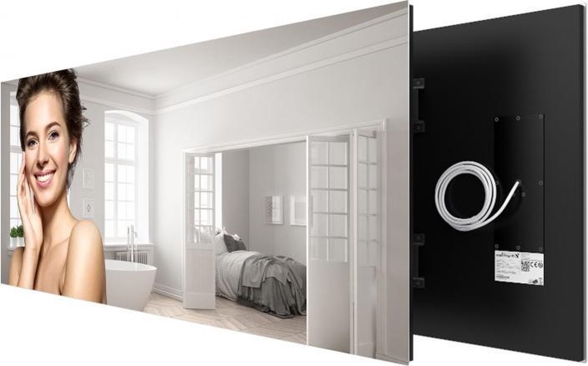 Welltherm 930 Watt Spiegel paneel frameless
