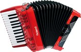 FR-1x RD V-Piano-accordeon rood