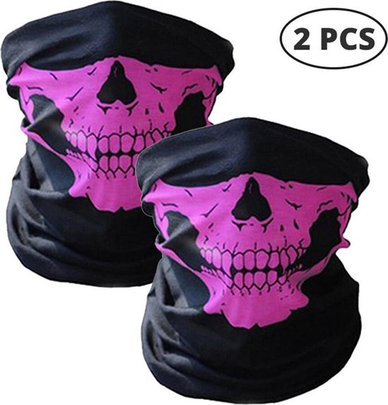 2 Stuks Luxe Biker Mask – Fietsmasker – Motormasker – Bandana – Balaclava – Gezichtsmasker – Bivakmuts