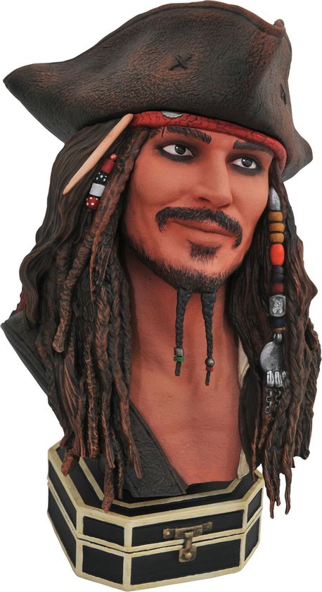 Slink Dosering Streng Diamond Direct Pirates of the Caribbean: Legends in 3D - Jack Sparrow 1:2  Scale Bust | bol.com