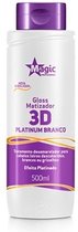 Matizador Anti Geel Toner haarmasker 3D Platina wit 100ml Brasiliaans product