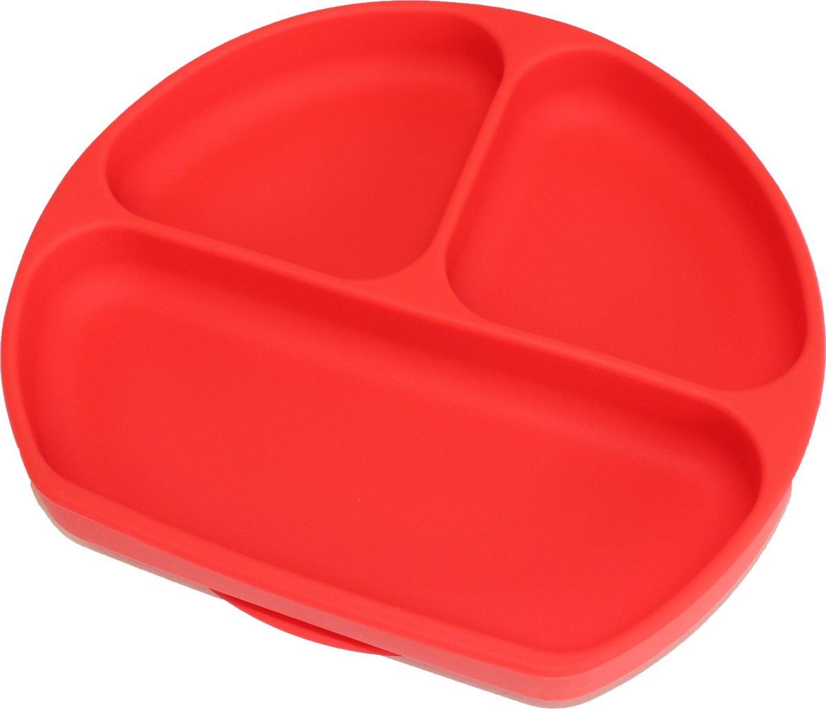 Anti-slip silicone 3D kinder placemat Plate Rood | Kinderplacemat | Vaatwasser bestendig | Anti Slip | Super leuk | By TOOBS